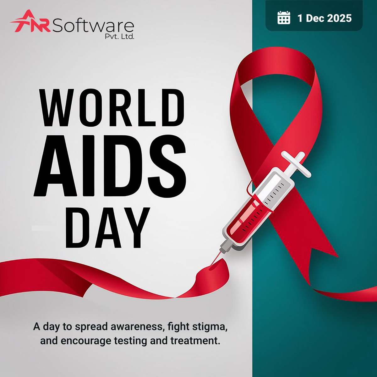 anrsoftware's tweet photo. A day to spread awareness, fight stigma, and encourage testing and treatment.
#WorldAIDSDay #FightAgainstAIDS #GlobalHealth #ANR #ANRSoftware https://t.co/sTNf9Xbin0
