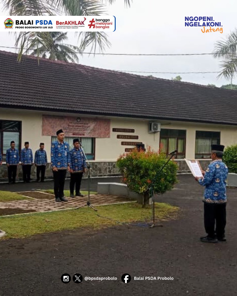bpsdaprobolo's tweet photo. Upacara Bendra HUT ke-54 KORPRI Tahun 2025 mengangkat tema "Bersatu, Berdaulat, Bersama KORPRI, Dalam Mewujudkan Indonesia Maju".

#jawatengah https://t.co/EyE2bTIc2h