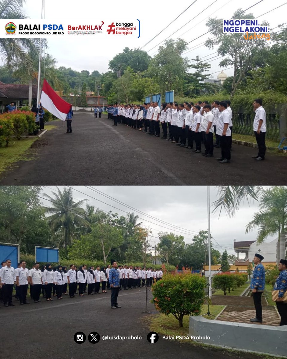 bpsdaprobolo's tweet photo. Upacara Bendra HUT ke-54 KORPRI Tahun 2025 mengangkat tema "Bersatu, Berdaulat, Bersama KORPRI, Dalam Mewujudkan Indonesia Maju".

#jawatengah https://t.co/EyE2bTIc2h