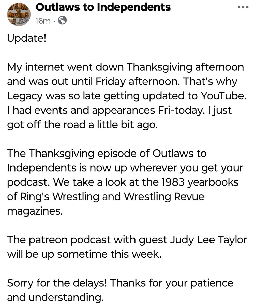 Updates on the podcast