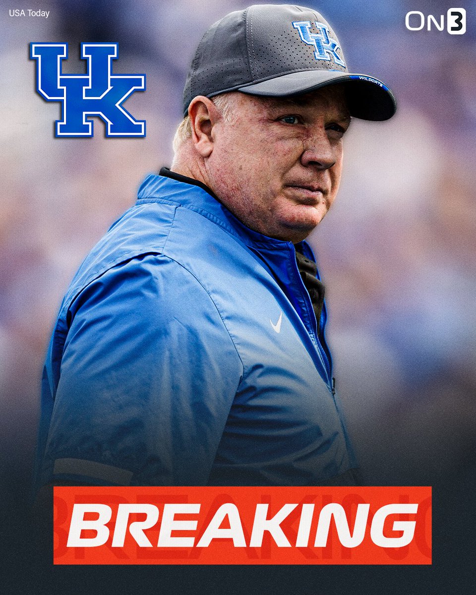 On3sports's tweet image. BREAKING: Kentucky is firing head coach Mark Stoops, @clowfb &amp;amp; @PeteNakos report❌

on3.com/college/kentuc…