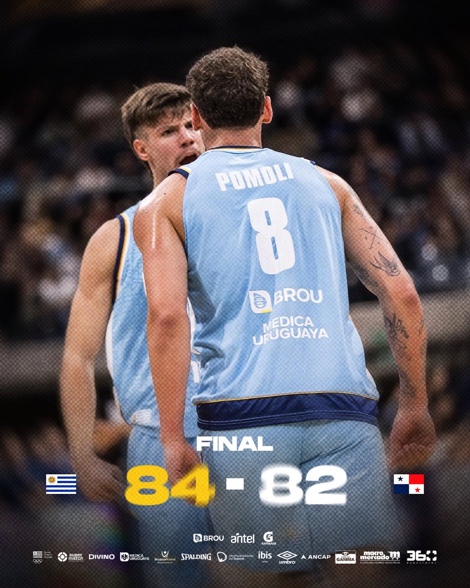 🩵 𝐆𝐀𝐍𝐎́ 𝐔𝐑𝐔𝐆𝐔𝐀𝐘

Vencimos agónicamente 84-82 a Panamá. 

#SomosEquipoSomosUruguay🇺🇾