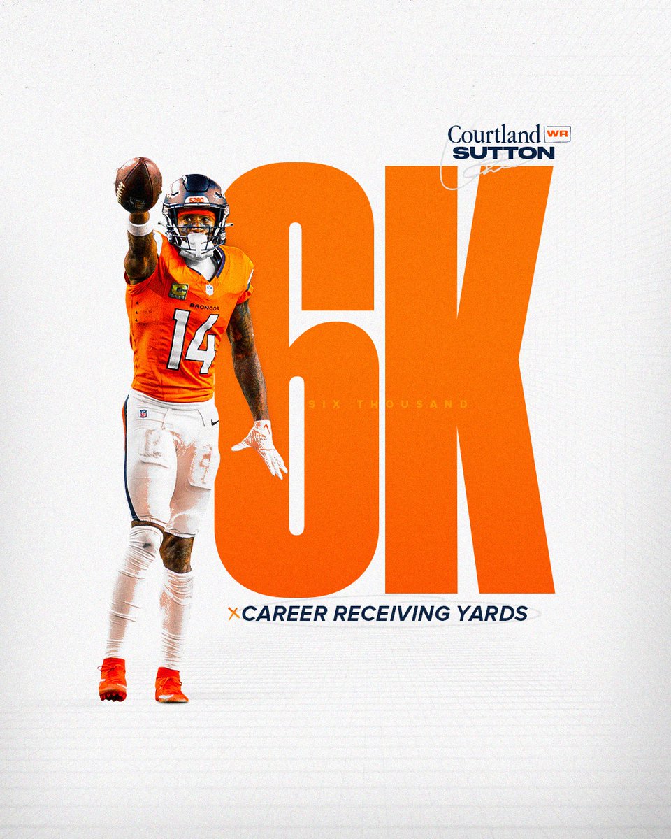 On that drive, <a href="/SuttonCourtland/">Courtland Sutton</a> became the third fastest Bronco to reach 6,000 career receiving yards. 👏

#ProBowlVote