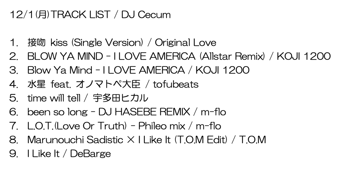 stepone813's tweet image. 【MUSIC BOOSTER】
#ChillySource/#DJCecum さんによるMIX🎧

Chilly Sourceのイベント常連曲から、
都会的で少し懐かしい J-R&amp;amp;B / J-POPのMixを
中心にお届け！

プレイリストは、
番組WEBサイトでも公開中！

もう一度聴くには→ radiko.jp/share/?sid=FMJ…

#jwave #stepone813 #radiko