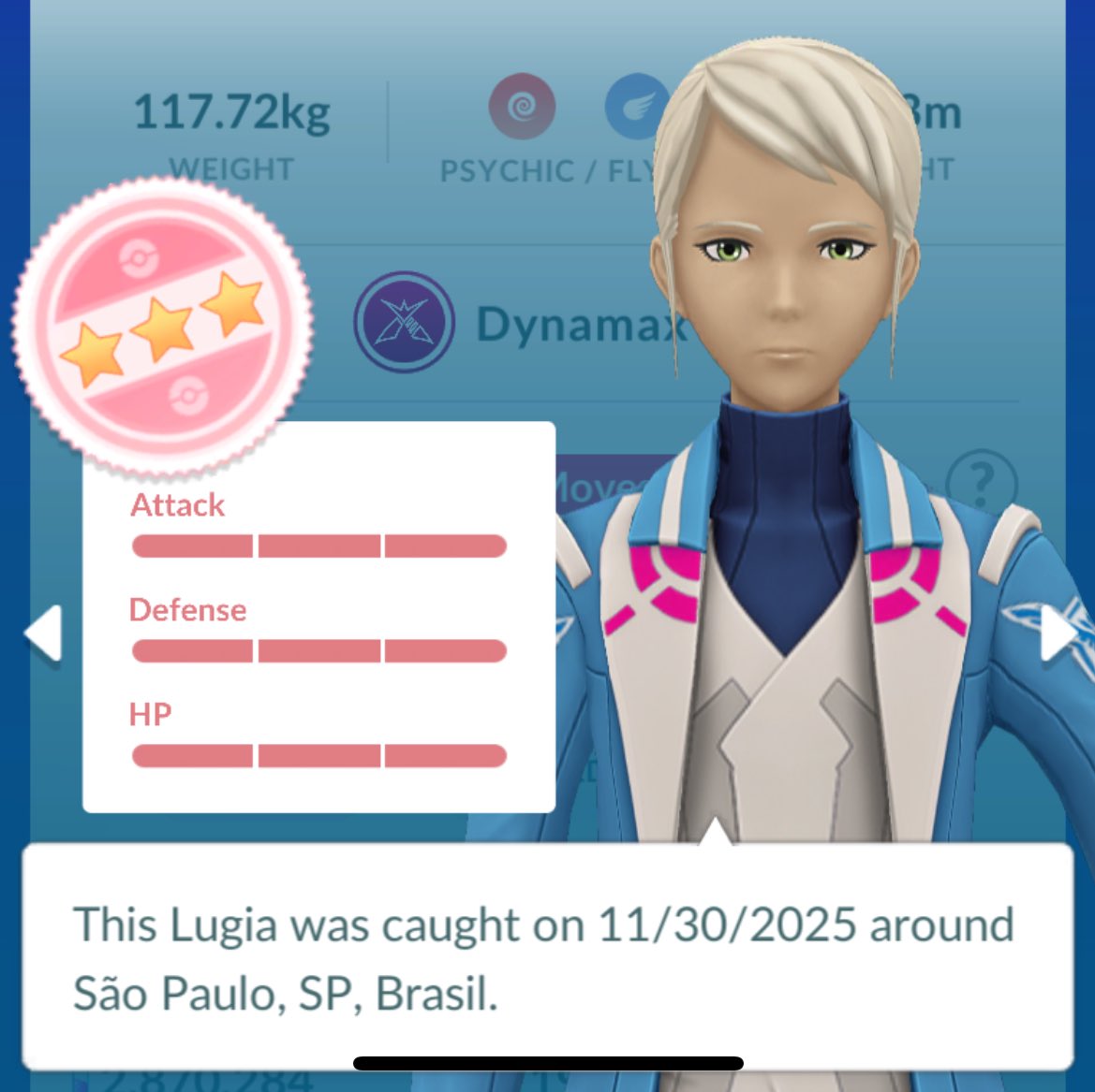 JubelChef's tweet photo. Fui con “0” expectativas de conseguir uno bueno ya que no encontré mucha gente haciendo las Raids para farmear a lo loco… en la segunda … 🎶 “Señor, me has mirado a los ojos … 🎶” 
Directo a mi salón de la fama 🤗✨
#PokemonGO #Lugia https://t.co/Ovzm93AhEH