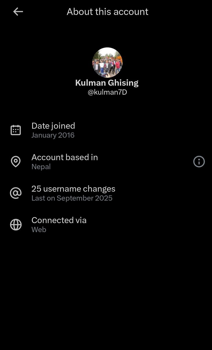 oops_u's tweet image. कुलमान नामधारी यो ह्याण्डलले २५ पटक नाम फेरेको रेछ 🤣🤣🤣