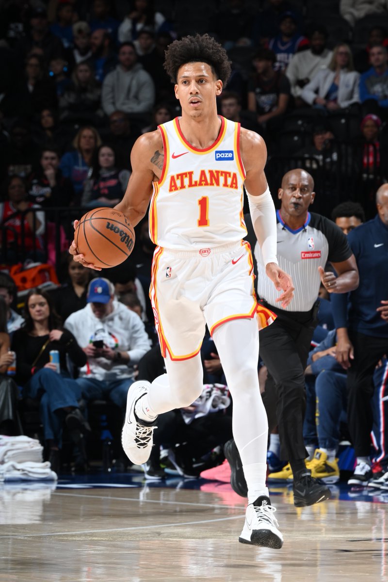 Jalen Johnson WENT OFF in 2OT win vs. 76ers 🔥

41 PTS
14 REB
7 AST 

Beat out Maxey's 44-point game for the W 😤 