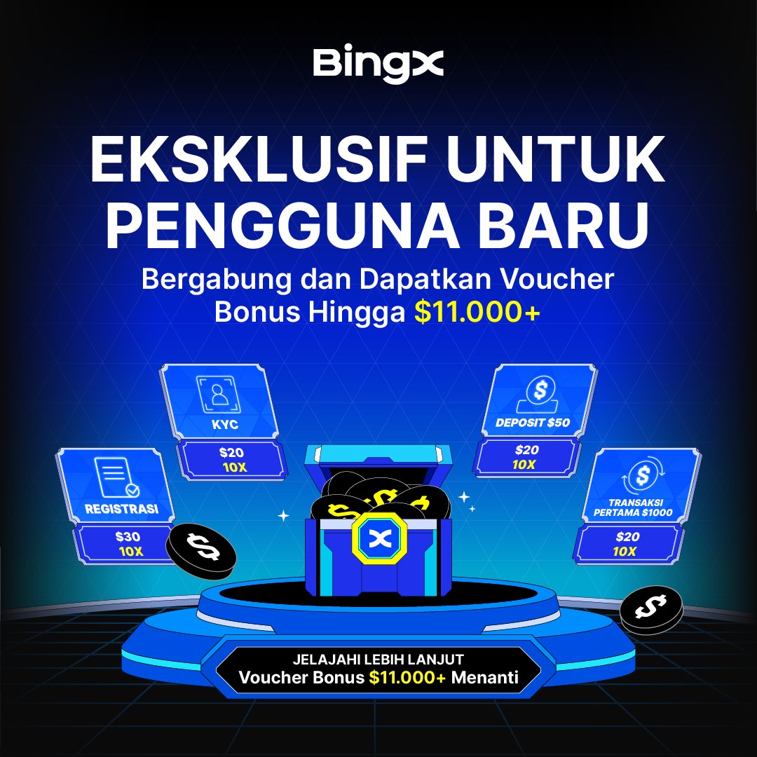 🎉 Gaspol Sekarang! Paket Tugas Pemula Dibuka dalam Waktu Terbatas! 💰
Bonus eksklusif untuk pengguna baru telah hadir, total hadiah hingga $11.910!
Masuk ke komunitas untuk mengetahui detailnya
🔗 Link: t.me/BingXBahasa