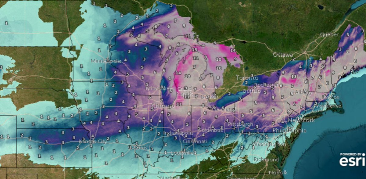 Another Winter storm could bring Major Impacts to the North-Eastern US Tuesday. Here's the official NWS snow totals for about the next 60 hours...
