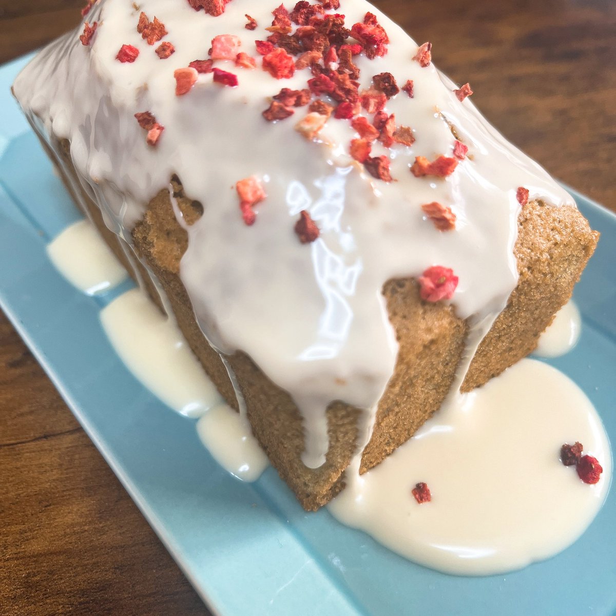 抹茶のケーキ焼けたょ