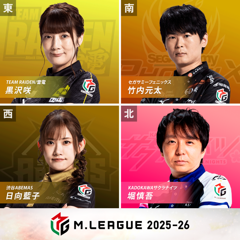 大和証券 #Mリーグ 2025-26 12/1(月) レギュラーシーズン 45日目/108日