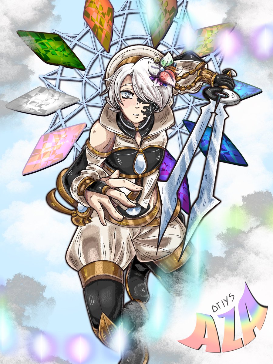 Here's my entry for <a href="/roboaza/">AZA ⚡️vtuber/vartist @ vgen</a> 's #DTIYS to hopefully get a #VGenCode (*^▽^)/★*☆♪ I hope you like it, I needed to practice my colors hehee #0126art