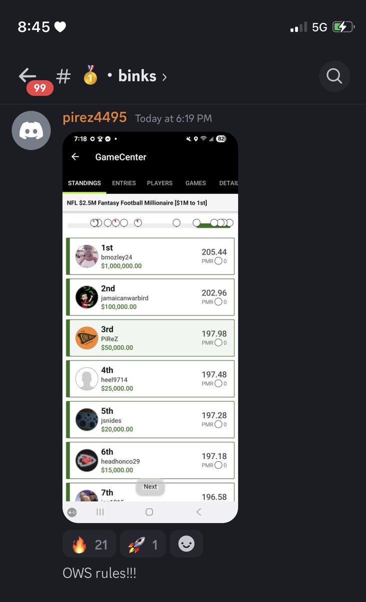 JMToWin's tweet image. OWS szn!

I sometimes check out and take some time offline as soon as the late games end, and don’t always do a great job shouting these out.

It’s been a full season like this — but looks like this was one of our bigger ones.

Congrats, fam!

Let’s run it back next week.