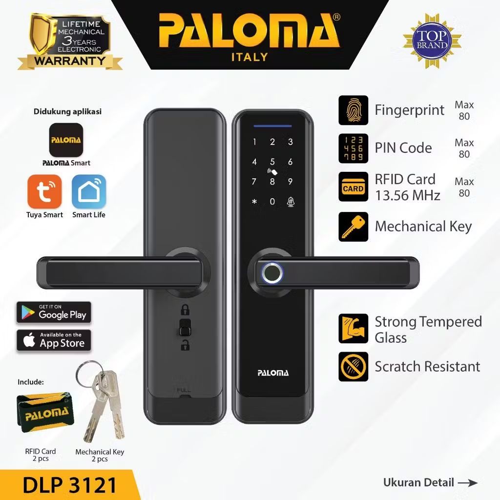 coker_prakoso's tweet image. Cek PALOMA DLP 3121 Digital Lock Smart Home Kunci Pintu Door Handle WiFi dengan harga Rp2.070.000. Dapatkan di Shopee sekarang! s.shopee.co.id/8peNiD4s5A?sha…