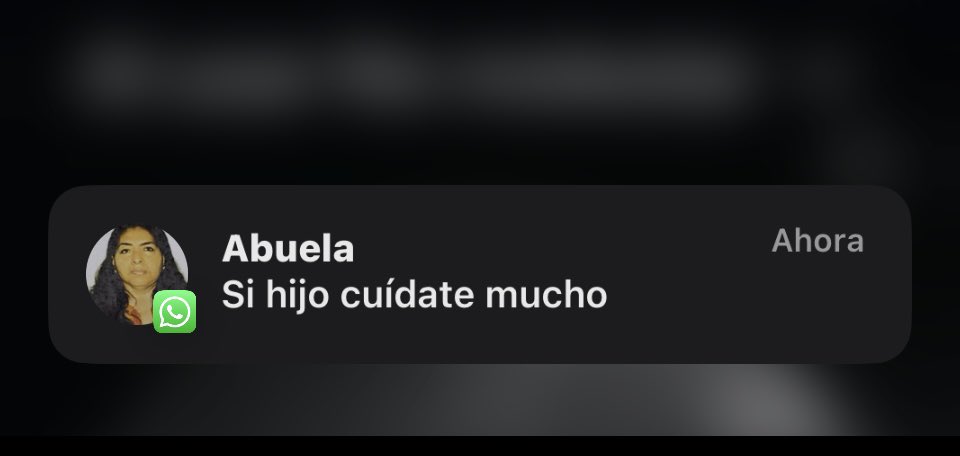joser055's tweet photo. Como amo a mi abue, cada que salgo a loquear le aviso y me contestas así 😭 https://t.co/wuED36Q301