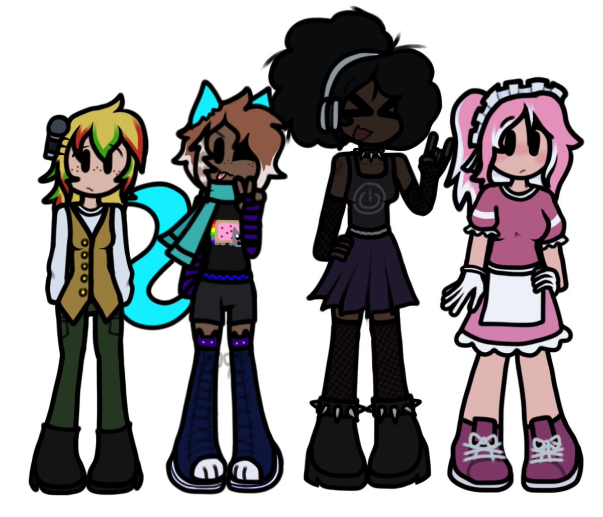 Glitched_Idiot's tweet image. Whatever, go my II gijinkas #inanimateinsanity #objectshowcommunity #objectsona