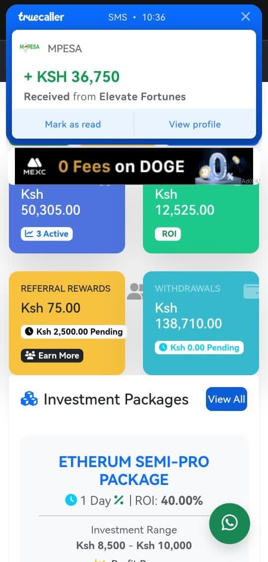 TypeCs3's tweet image. Bills are constant☺️ — make your income constant too. At ELEVATE FORTUNES , you earn 9-40% interest on your capital from as low as Kes 250 upwards. No trading or mining skills required; the system works for you 24/7. To join,link⤵️ln.run/Vro5R