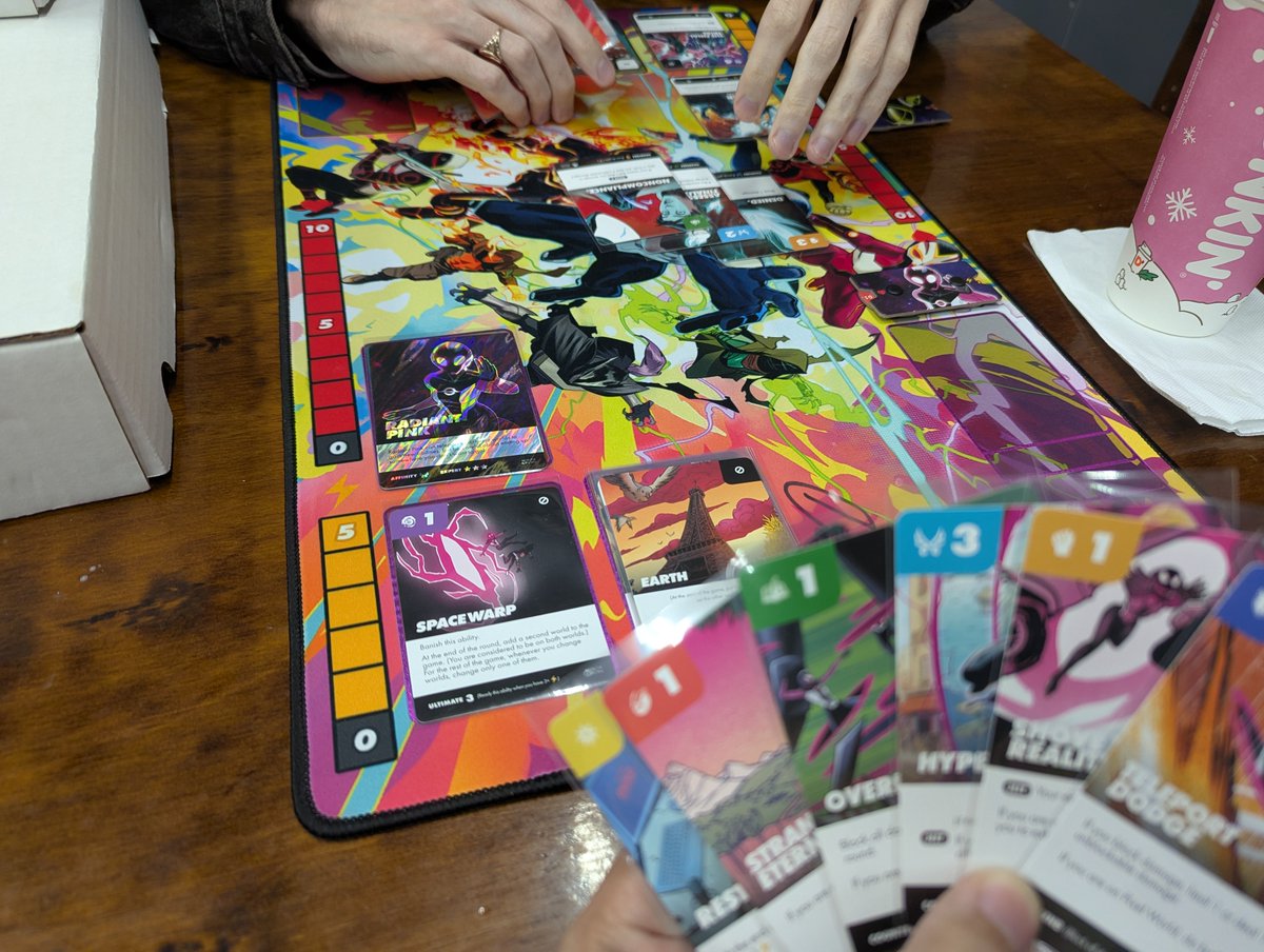 TheLibraryGamer's tweet image. Game night. TMNT Unmatched was excellent. The co-op scenario with Krang had a lot of interesting challenges without being too fiddly. All of the turtles play well together for co-op but stand out individually for competitive play.