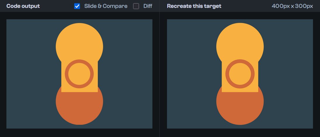 yash_7200's tweet image. Day 60 of CSS Battle Streak ⚔️

2 solutions today — one best practice &amp;amp; other minimal code🔥

Solution: cssbattle.yashgandhi.dev/01-12-25
LinkedIn: linkedin.yashgandhi.dev

#CSSBattle #Frontend #WebDesign #CreativeCoding #WebDevelopment #Coding #CodeDaily #CodingJourney #DevLife #Developer