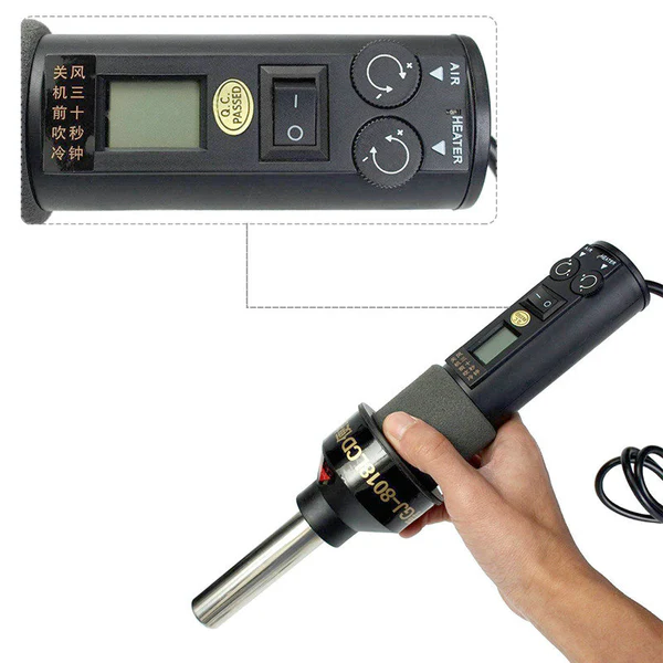 vipprogrammer_'s tweet image. Portable Hot Air Gun Desoldering Station Suitable for soldering removing tin from surface of parts, such as SOIC, CHIP, PLCC, BGA etc.

#phonerepair #iphone17promax #PCBrepair #welding #CPURepair #ecufixtool #programmer #solering