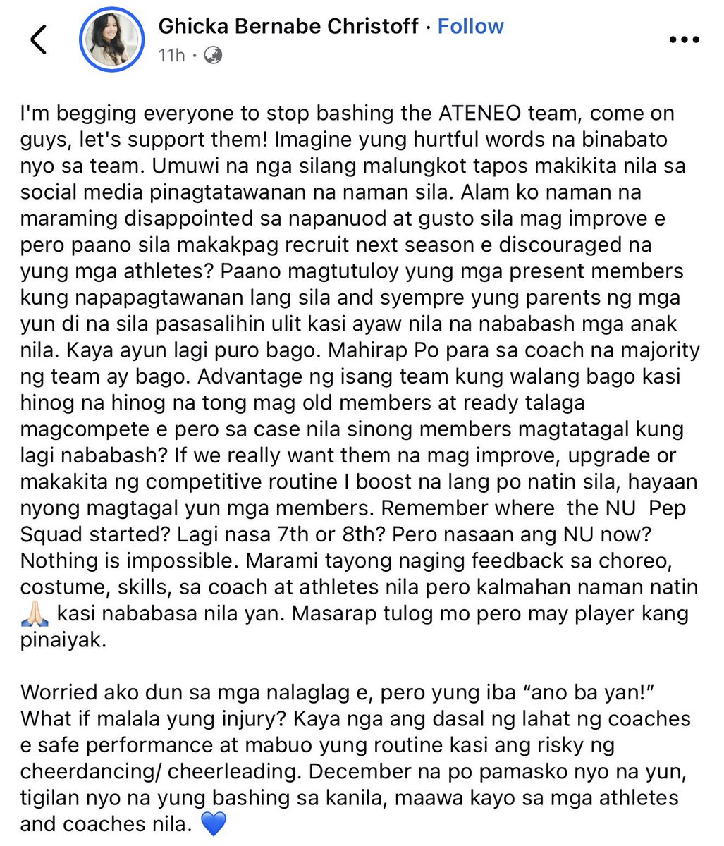 She has some thoughts.