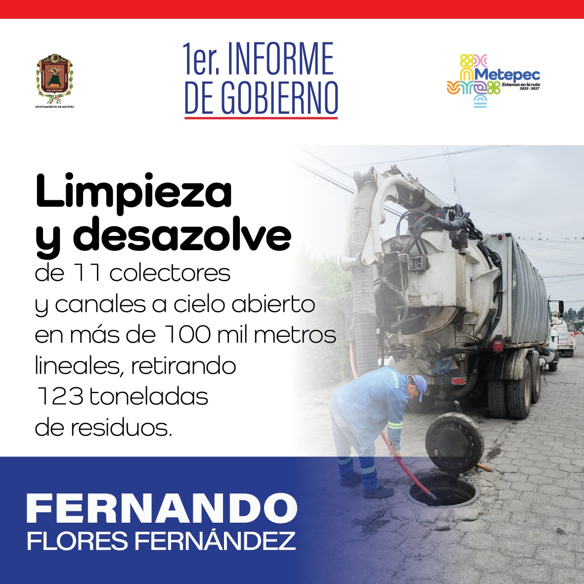 El 1er Informe de Gobierno de Fernando Flores Fernández está aquí.

 Conoce los logros y avances de nuestro gobierno en beneficio de Metepec.

 #1erInformeDeGobierno #FernandoFloresFernández #MetepecAvanza
 #4Años #MetepecBrilla #CiudadanosGobernando #EstamosEnLaRuta