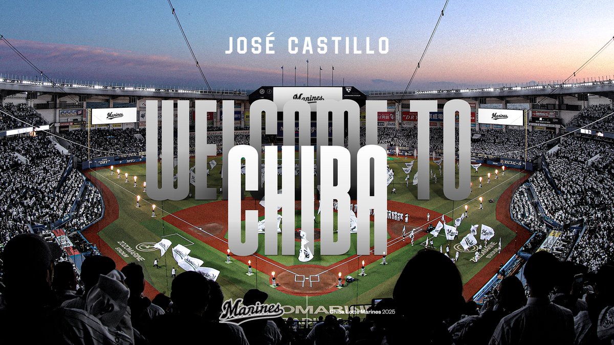 #ホセ・カスティーヨ 投手の入団が決まりましたのでお知らせします。

▼カスティーヨ投手のコメントはこちら
marines.co.jp/news/detail/20…
#chibalotte #WelcomeToChiba