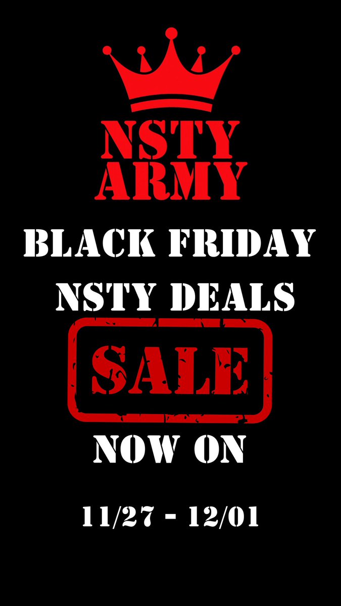 barbiesbaddiesx's tweet photo. LAST CHANCE ⏳

Grab you something NSTY or Be a Baddie with our #BlackFriday Sale!! Maybe you wanna be both NSTY BADDIE tanks on sale too! 

Be a bad bitch not a sad bitch because you copped the goodies for less 🤑

@NstyArmy https://t.co/qJM8RH3FeL