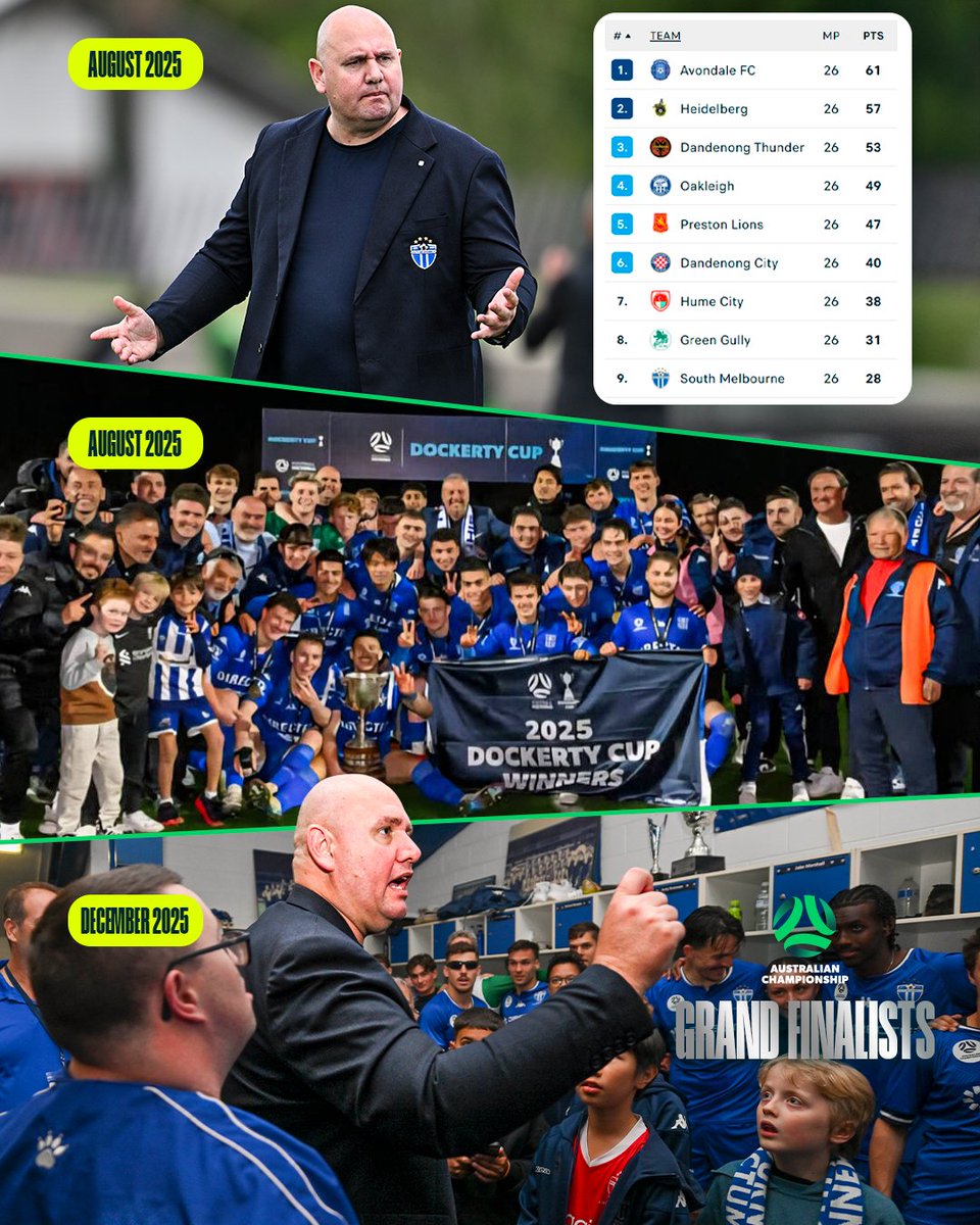 Sinisha Cohadzic has really turned @SMFC around at the back end of this season 💪

#AusChampionship