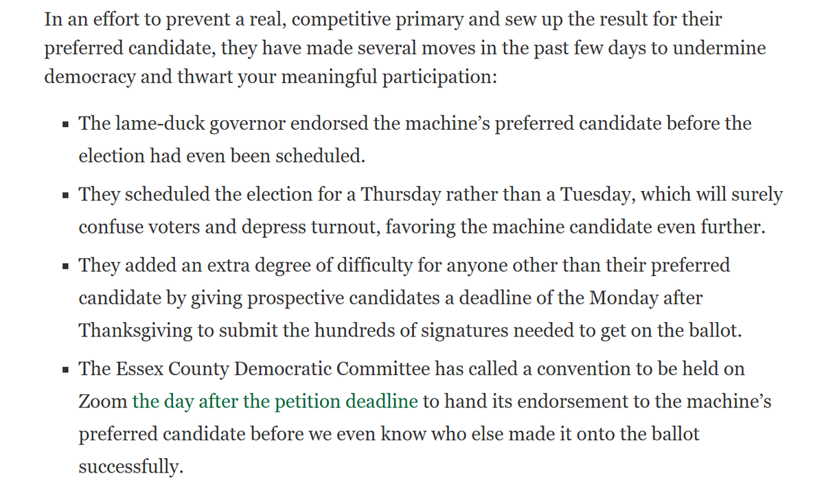 Gov-Elect Sherrill’s #NJ11 seat is considered a “safe” Dem Congressional seat. “Whoever makes it through this primary could wind up being a decades-long incumbent. The machine knows that, and that’s why they’re hoping you don’t even notice the election is happening..." #DemVoice1