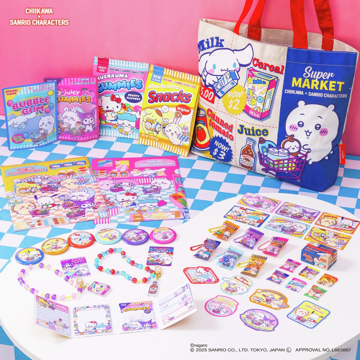 chiikawa_market's tweet image. ＼🍎#ちいかわ×#サンリオ キャラクターズ🍎／

コラボ新商品は #ちいかわマーケット でも
12/12(金)11時より 発売いたします❣️

コラボな #Kiramekko（きらめっこ）のほか
コラボ第1弾ぬいぐるみ＆マスコットの再販売も🎀
たのしみにお待ちください💨

🔻詳細はこちら
tinyurl.com/4xutjmnj