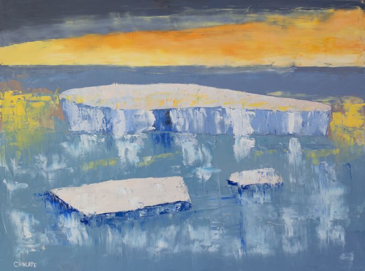 Art of the Day! "Ocean 78, Ocean Ice Melting 2". Buy at: ArtPal.com/machanlatte?i=…