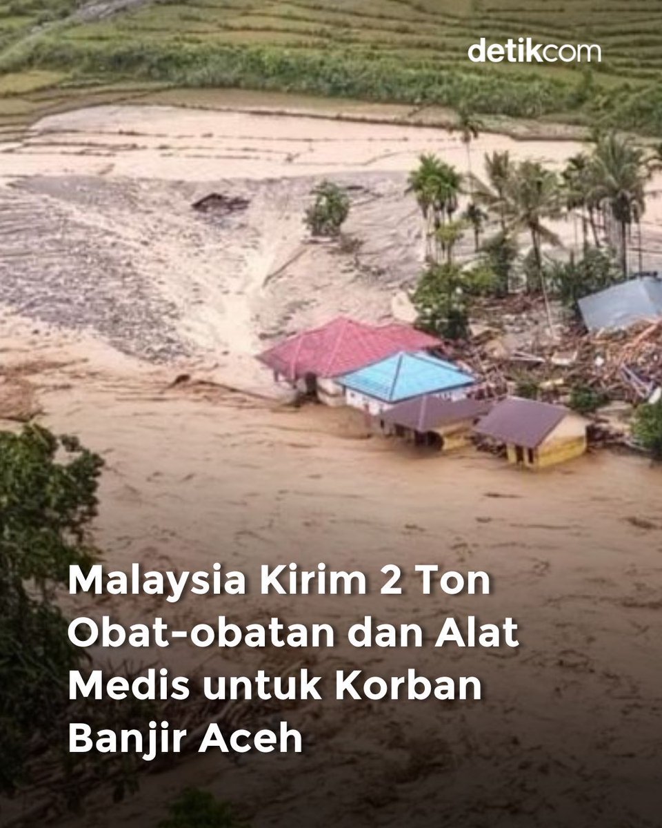 Bantuan medis dari Malaysia tiba di Aceh!

Bantuan medis berskala besar dari Malaysia sebanyak dua juta obat dan alat kesehatan dengan total berat dua ton dikirim menggunakan pesawat kargo khusus dari Kuala Lumpur.

>> health.detik.com/berita-detikhe…
