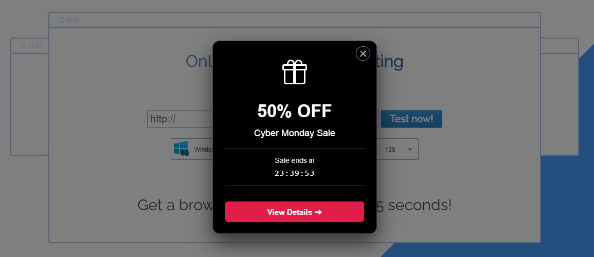 pkrumins's tweet image. Cyber Monday Flash Sale! Take 50% off any Browserling subscription and get full access to unlimited browsing and all features. Don't miss out! browserling.com/#pricing

#CyberMonday #FlashSale #TechDiscount #GreatDeals #CyberWeek #CyberSecNews #CyberSec #CyberSecurity #Sale #Deal