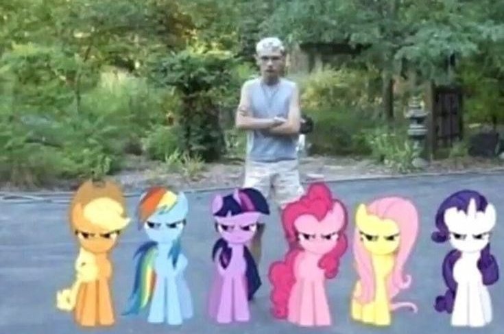 Seduuzia's tweet image. Abro hilo de los gachiakuteros como personajes de mlp