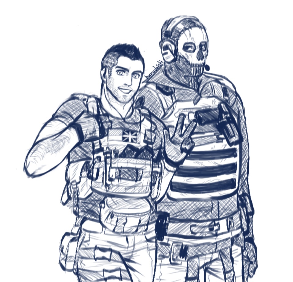 The lieutenant with his sergeant

#ghostsoap