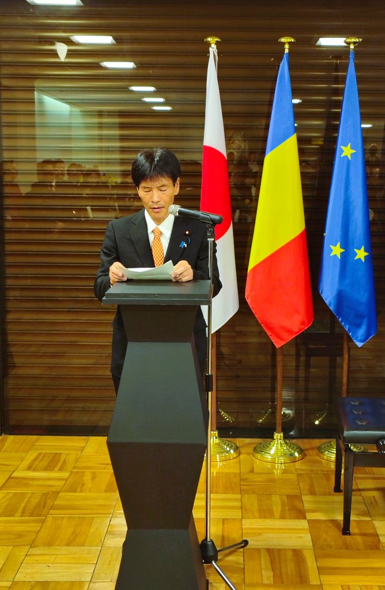 AmbRaetchi's tweet image. 東京で、日本のパートナー、欧州大西洋の同盟国、そして在日ルーマニアコミュニティとともに、ルーマニアナショナルデーを祝いました。12月1日に思いを馳せながら、皆さまと一緒に「ルーマニア、おめでとう！」と唱和できたことに感謝します。