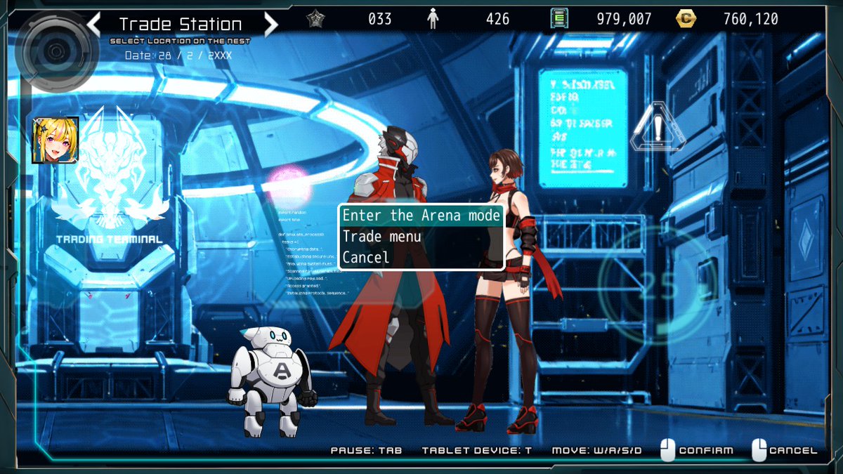 ScarletgameG's tweet photo. Once you upgrade all four factions’ Battlercore Tiers to level 2, Rizze may occasionally show up at the Trade Center (1F). When she appears, you’ll gain access to the Arena mode and unlock a new special shop as well. #Battlercore #TeamBlazer https://t.co/MPtD8Y7R22