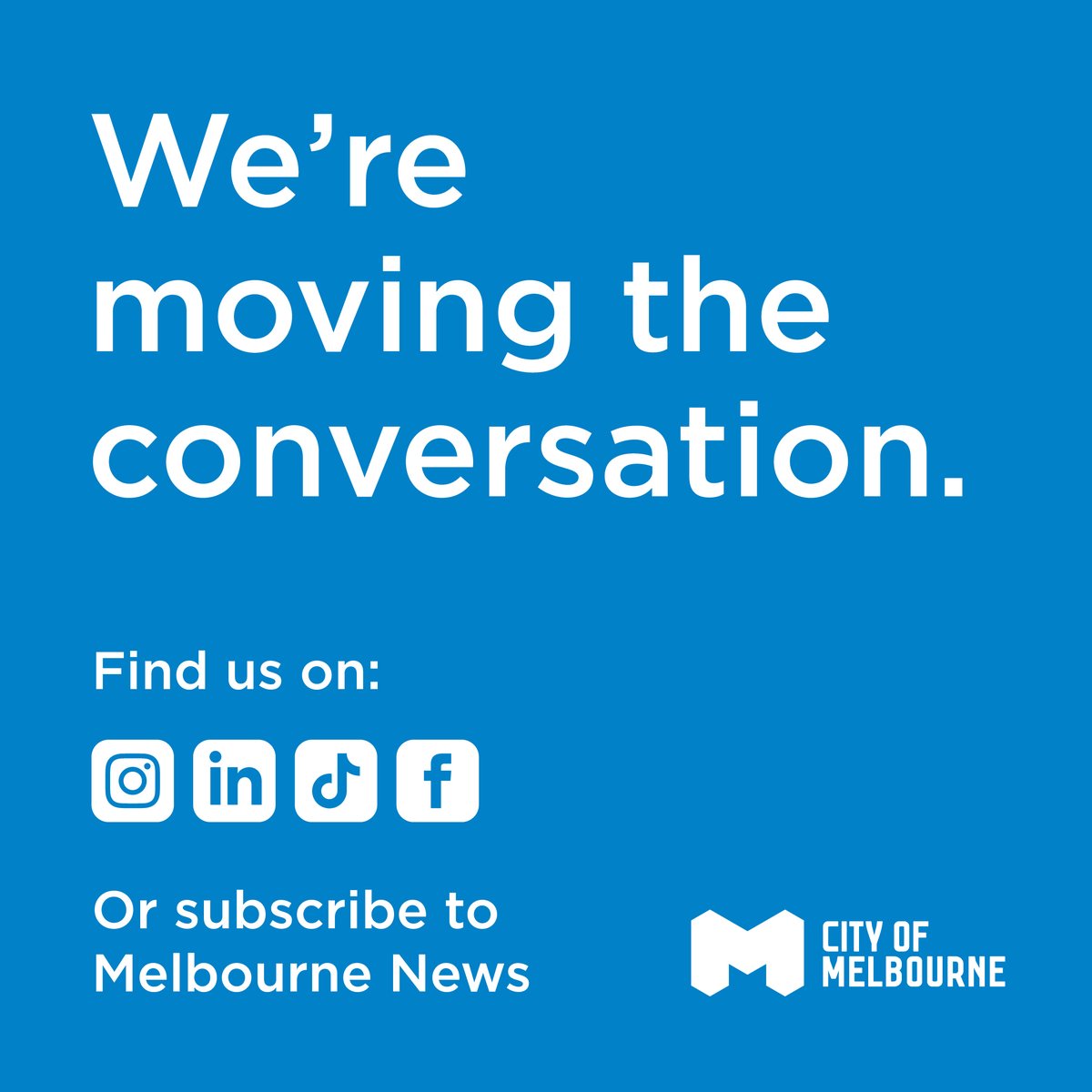 City of Melbourne tweet media