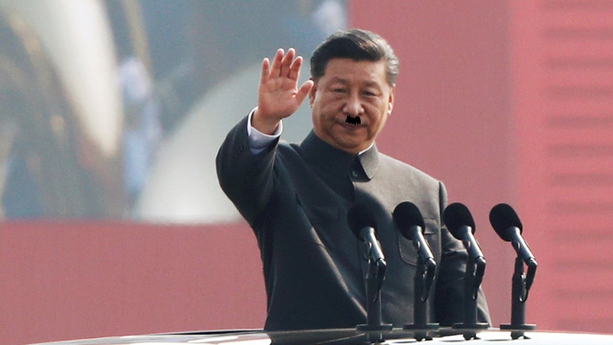 drivandalism's tweet photo. @Terenceshen No, China is looking more and more like Germany in the 1930s, with Xi Jinping playing the role of Adolf Hitler. #Xitler https://t.co/tOLrr325p5