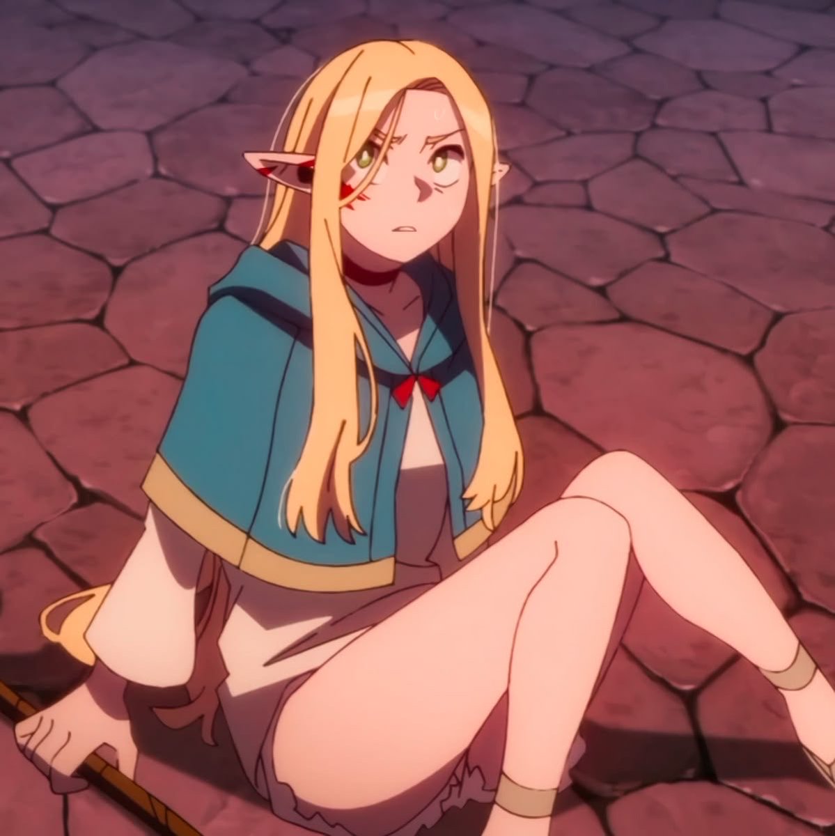 d5r5thy0's tweet image. Eu acho muito cunty a marcille  ter um cabelo diferente pra quase todo episódios (#dungeonmeshi)