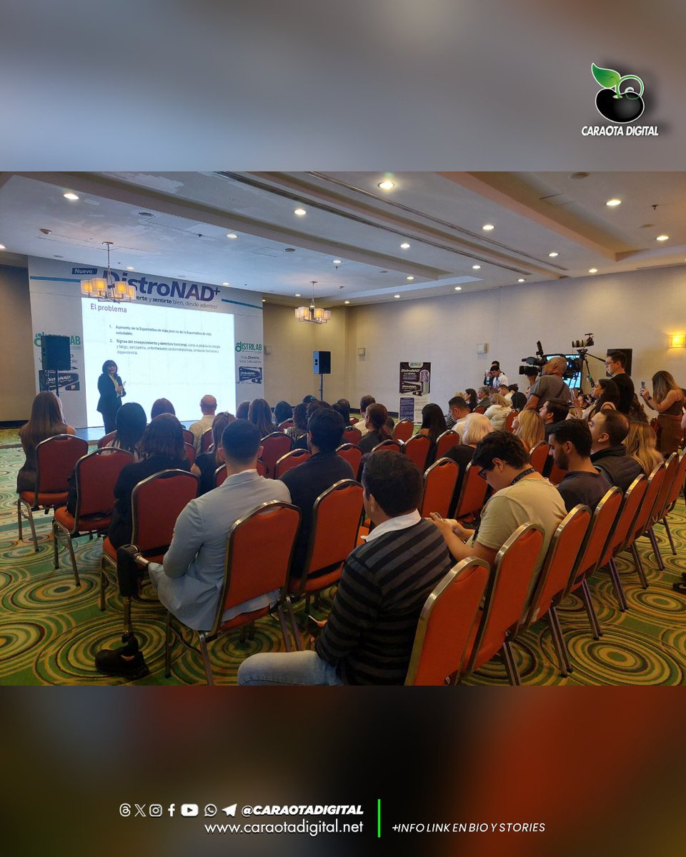 CaraotaDigital's tweet image. Distrilab presenta DistroNAD+: El poder de verte y sentirte bien, desde adentro.  

En un evento realizado ante medios de comunicación en el Hotel Renaissance de Caracas, Distrilab anunció el lanzamiento de su última innovación: DistroNAD+, el nuevo integrante de la exitosa Línea…