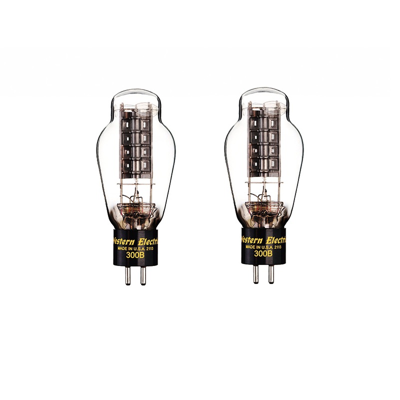 Western Electric】 300B 真空管（シングル）2本を、マッチドペア