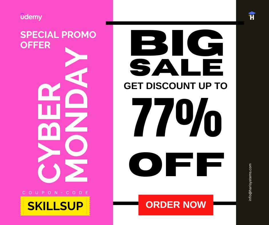 metlasudha's tweet image. Python Coding Intermediate: Python Classes, Methods and OOPs
udemy.com/course/python-…

Java 21 Programming Masterclass: Fundamentals for Beginners
udemy.com/course/java-21…
#java #fundamentals #udemy #blackfriday #offers #harisystems #cybermonday