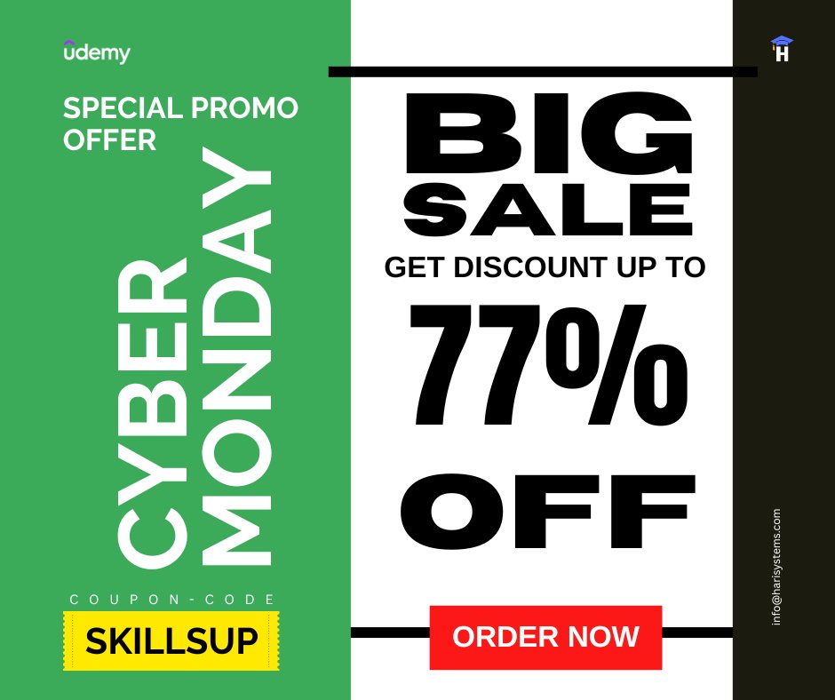 metlasudha's tweet image. Python Coding Intermediate: Python Classes, Methods and OOPs
udemy.com/course/python-…

Java 21 Programming Masterclass: Fundamentals for Beginners
udemy.com/course/java-21…
#java #fundamentals #udemy #blackfriday #offers #harisystems #cybermonday