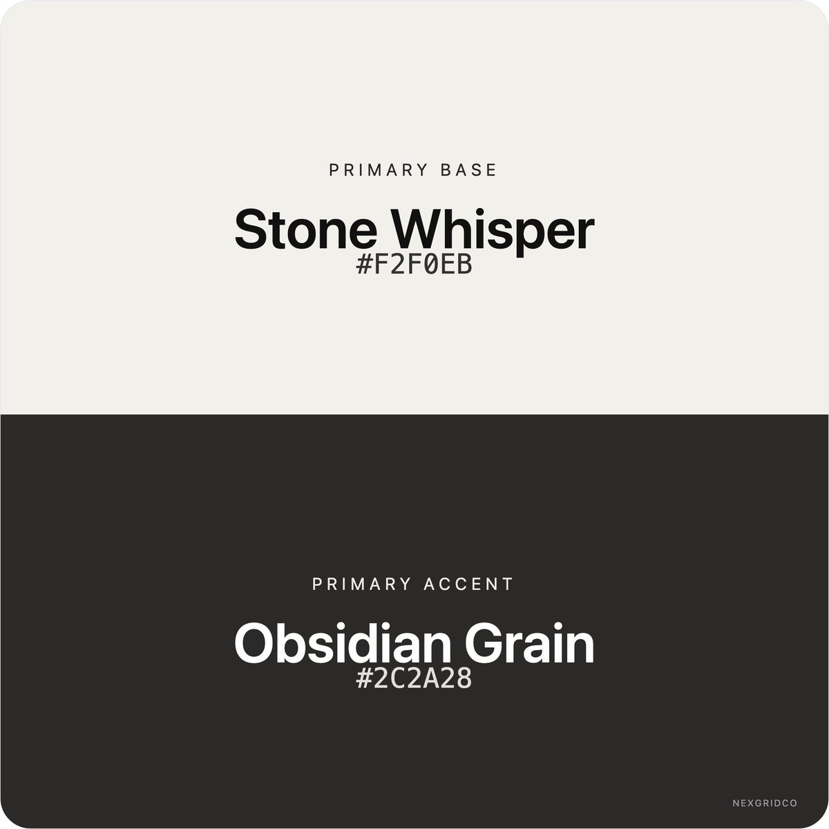 nexgridco's tweet photo. minimal stone whisper base with obsidian grain for timeless ui https://t.co/iEl7a8xQQJ