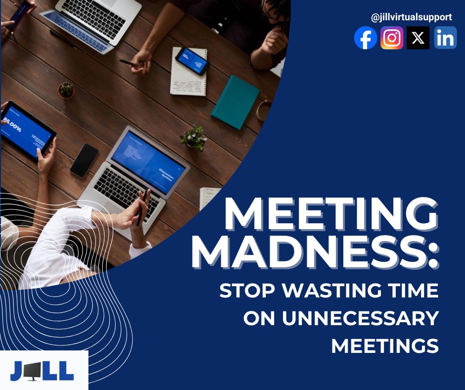 Acsonjill's tweet photo. Did you know the average professional spends over 7 hours a week in meetings? For educational leaders and faculty, that number is often higher.

Follow for more admin workflow tips: https://t.co/UswmC9xfVW

#MeetingMadness #SchoolEfficiency #DelegationSmarter #jillvirtualsupport https://t.co/Bp6OYTnAac