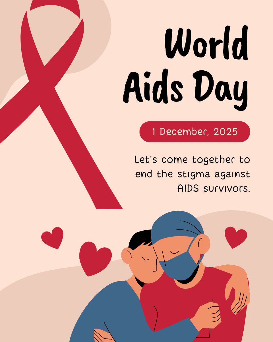 cosmoops's tweet photo. World AIDS Day | December 1

Today, we stand together to raise awareness, break stigma, and support those affected by HIV/AIDS ❤️ 

🤝 Together, we can make a difference.

#WorldAIDSDay #Awareness #Support #HealthForAll https://t.co/7q1Cronq6f