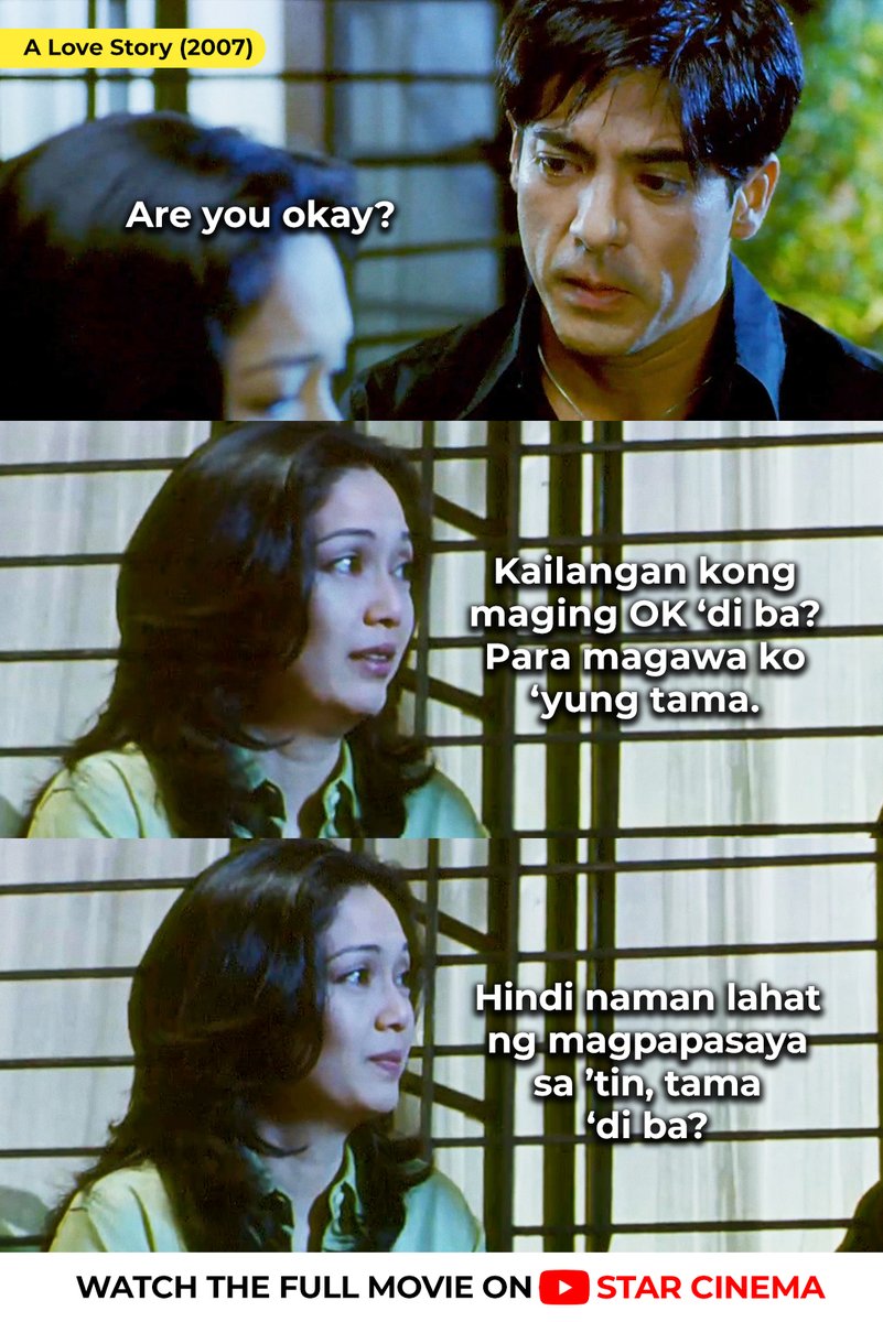 StarCinema's tweet photo. Masakit pero dapat gawin ☺️

#ALoveStory #MaricelSoriano #AgaMuhlach https://t.co/gXSVPkHR3i