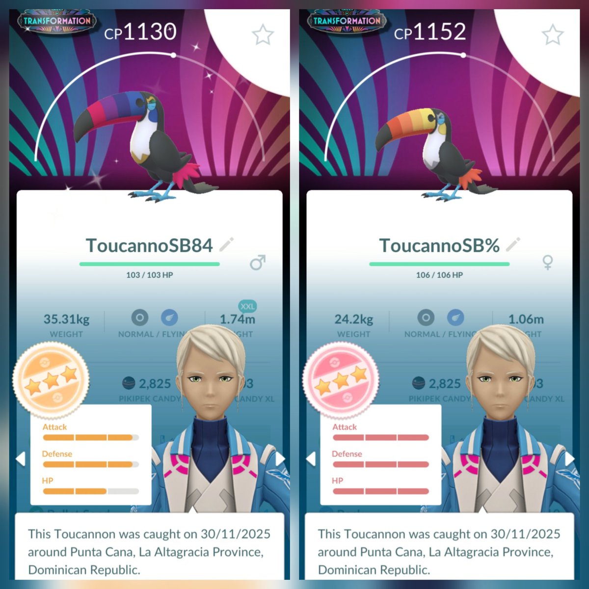 BlueNephros's tweet photo. I barely got to play #CommunityDay today, but for all good reasons.... that said the research delivered...
#Shiny #Hundo #SpecialBackground #Toucannon #Pokemon #PokemonGO #PokemonGOApp #BlueNephros https://t.co/XGCxKMTgRI